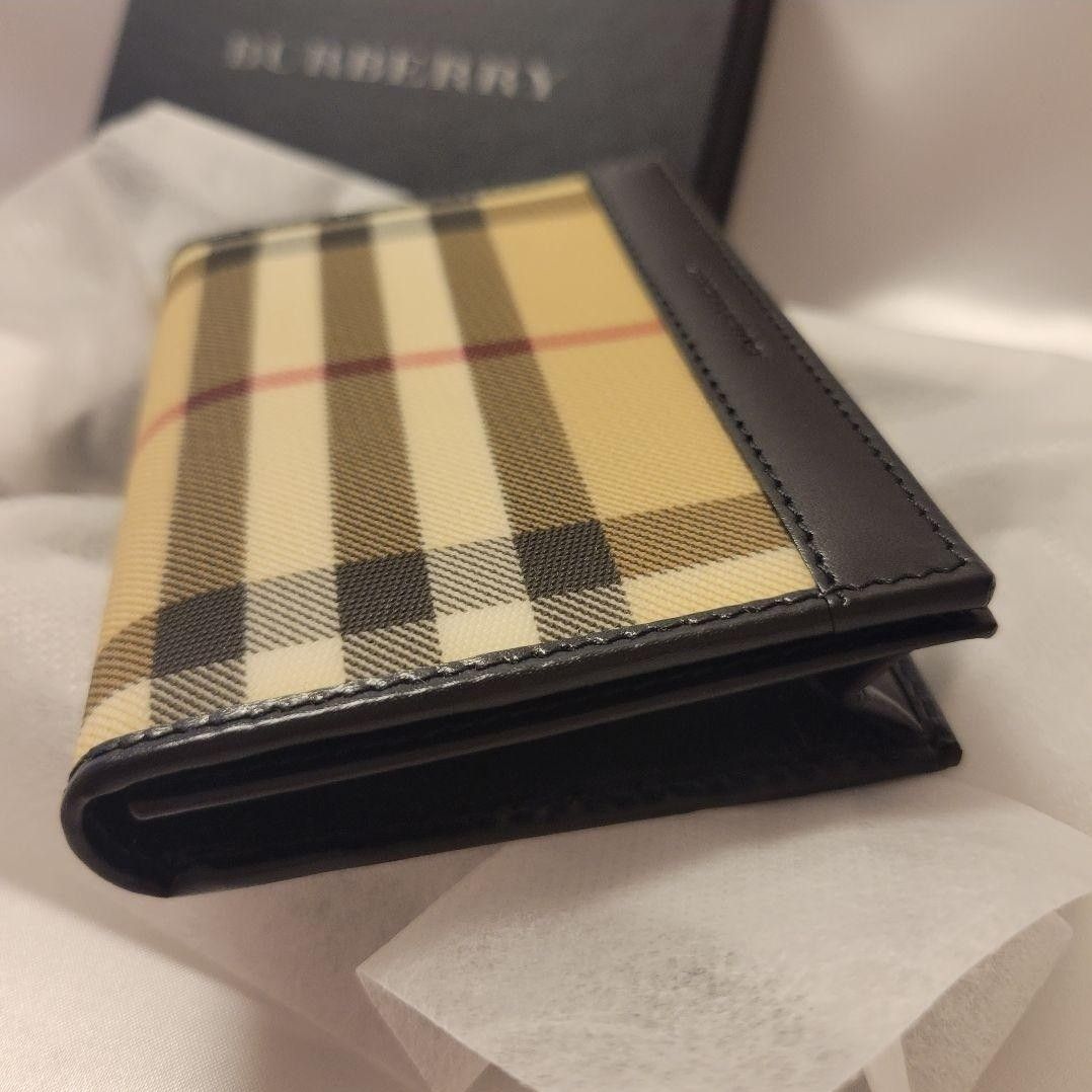 未使用保管】BURBERRY バーバリー ノバチェック 名刺入れ-