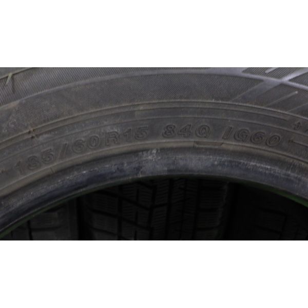 ヨコハマ ice GUARD iG60 185/60R15 4本SET／2019年製 8分山 スタッドレスタイヤ／中古 特筆すべき損傷なし／白石区手渡し可／フィット等に_画像9