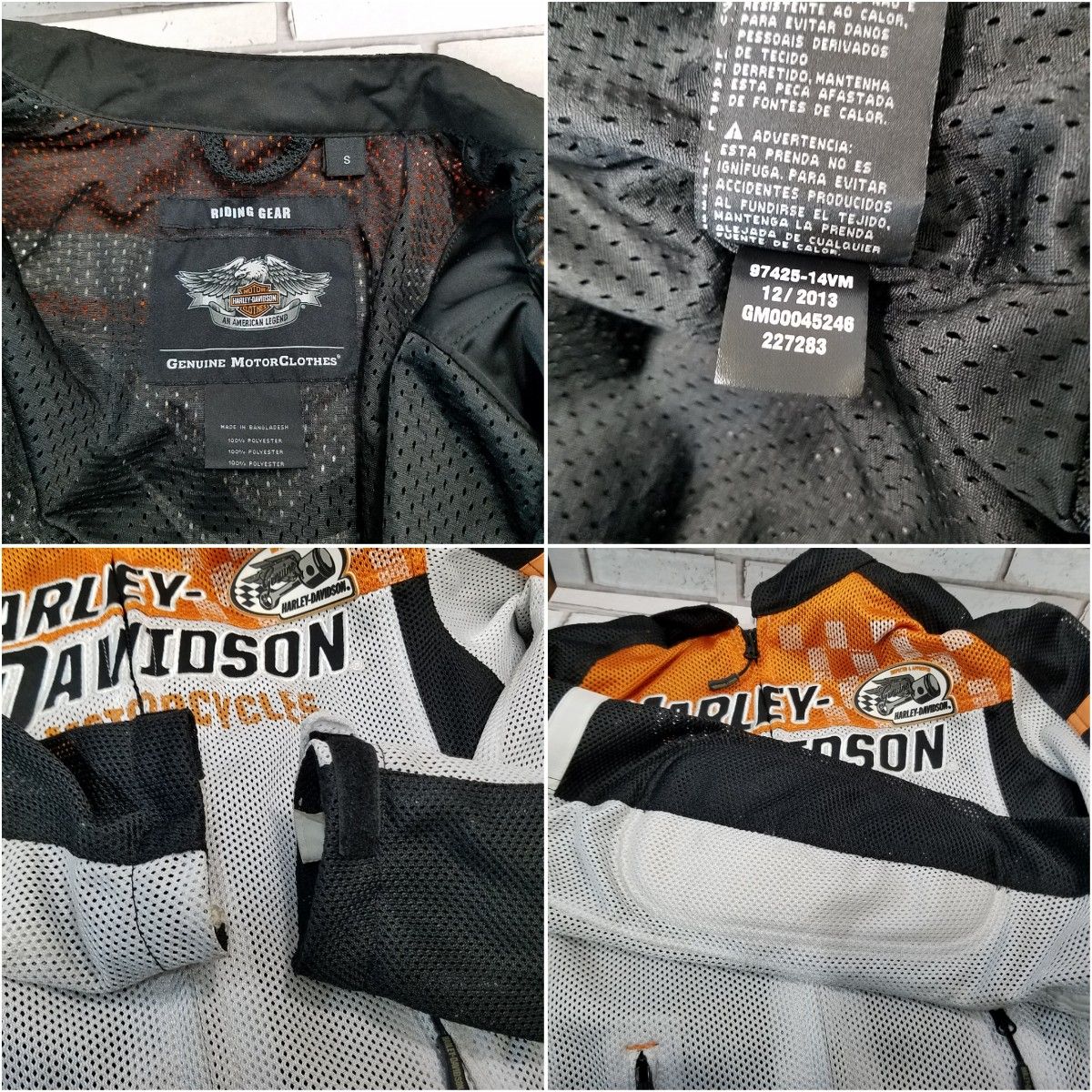 HARLEYDAVIDSON】 ハーレーダビッドソンライディング メッシュ HARLEYDAVIDSON】 ハーレーダビッドソンライディング メッシュ