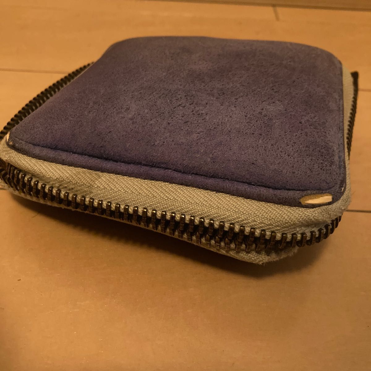 macromauro | 2つ折り財布 スウェード | ブルー | ユニセックス