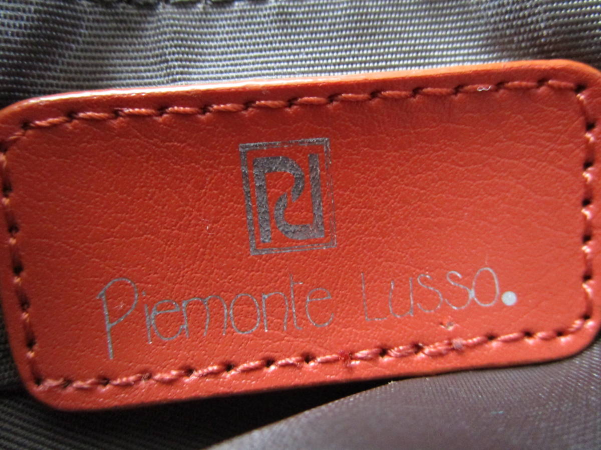 Y.23C29　SY　☆　Piemonte Lusso ピエモンテ ルッソ トートバッグ レディース ナイロン グリーン×オレンジ USED　☆_画像6