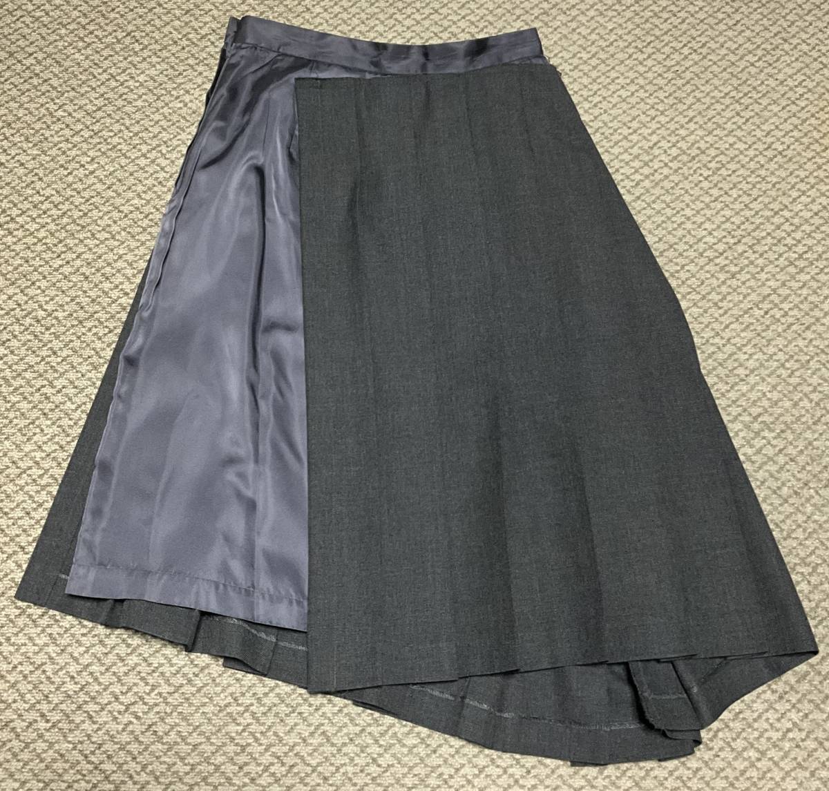 コムデギャルソン トリコ アシンメトリー プリーツスカート　COMME des GARCONS tricot AD1998 Asymmetry pleats skirt vintage aechive_画像4