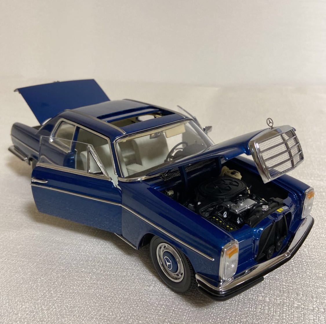 ★サンスター／Sun Star：PLATINUM COLLECTION 1/18 メルセデス ベンツ 280 C Strich 8 Coupe 1973 (Blue metallic) ☆used_画像4