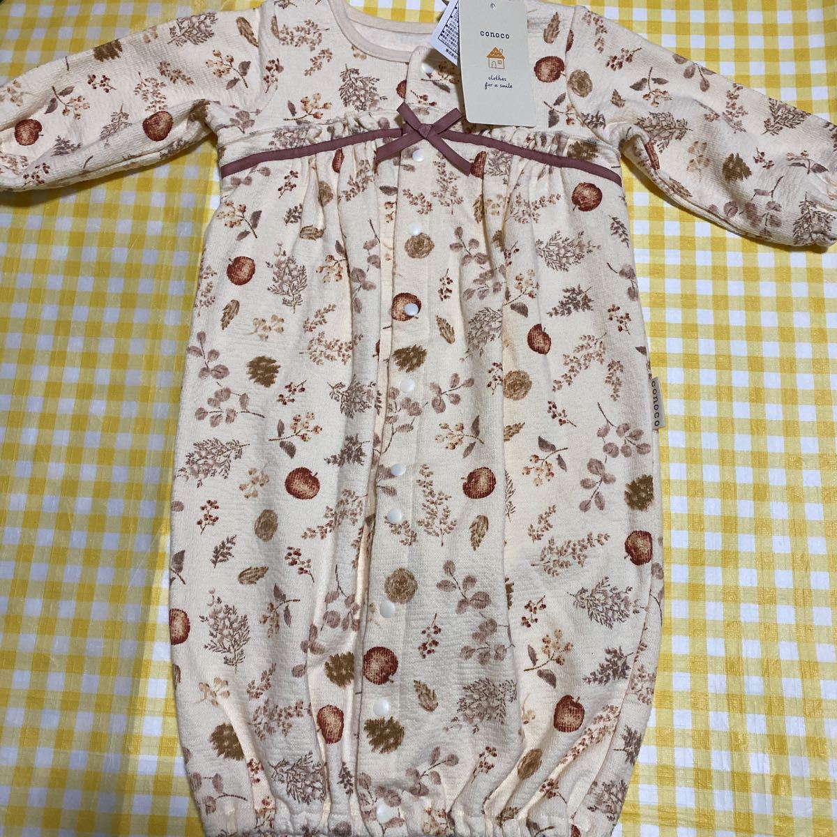  reverse side nappy long sleeve coverall rompers two way coverall 50-70 birth preparation newborn baby 