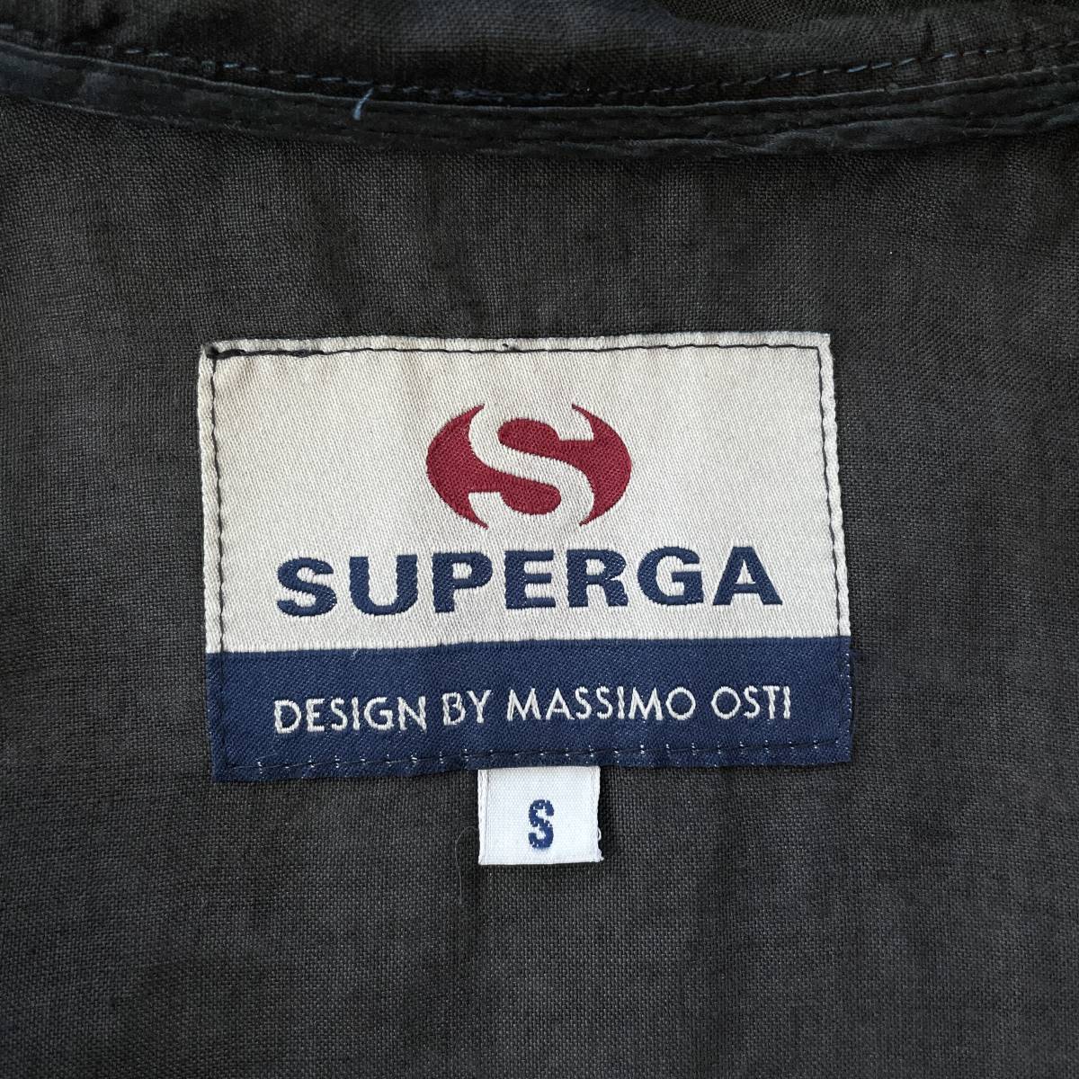 【Vintage】SUPERGA フードブルゾン MASSIMO OSTI ブラック C.P.COMPANY CPカンパニー STONE ISLAND ストーンアイランド MADE IN ITALY_画像5