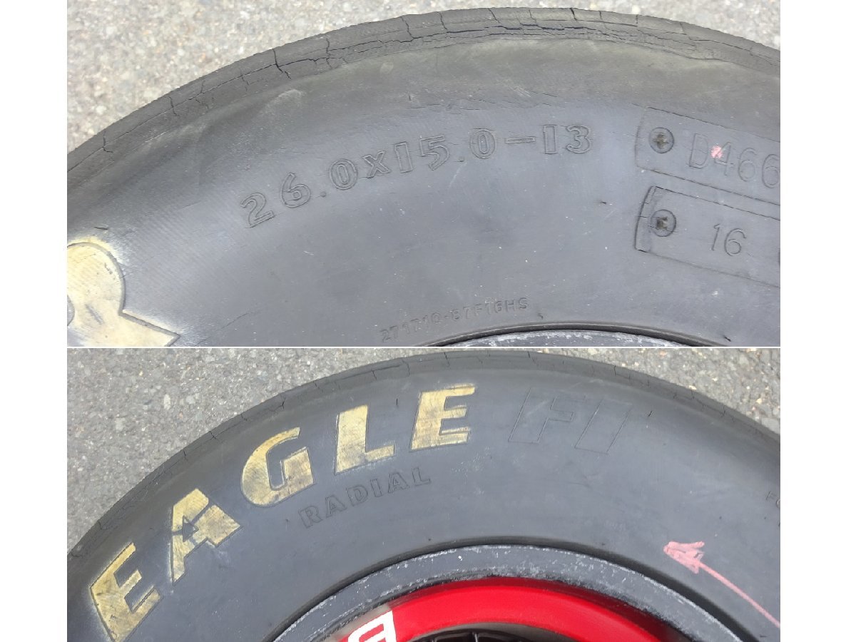 BBS　F1？　ホイール　タイヤサイズ：26.0×15.0-13　GOODYEAR/グッドイヤー　オブジェなどに～♪　引取OK♪_画像10