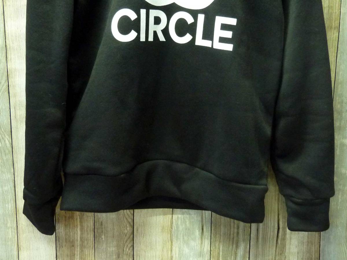 [y4878] postage 520 jpy ~ new goods *paroti-* Chanel manner *CIRCLE sweatshirt [L] reverse side nappy * search unisex man and woman use Uni -k miscellaneous goods 