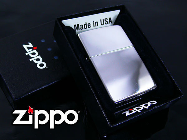  free shipping mail service Zippo - oil lighter #250 high polish chrome mirror CHROME POLISHED