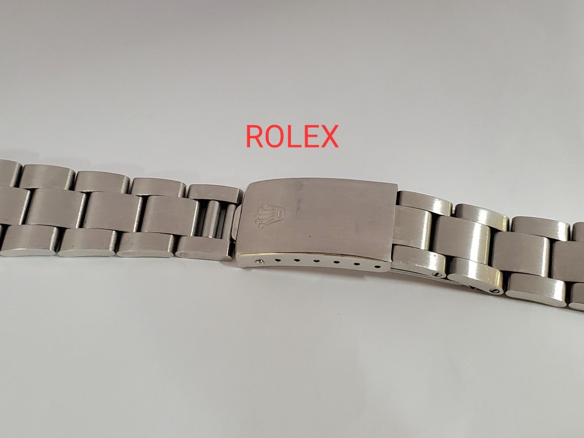 ROLEX 純正ベルト 美品 SS ハードブレス ロレックス ブレス クラスプ