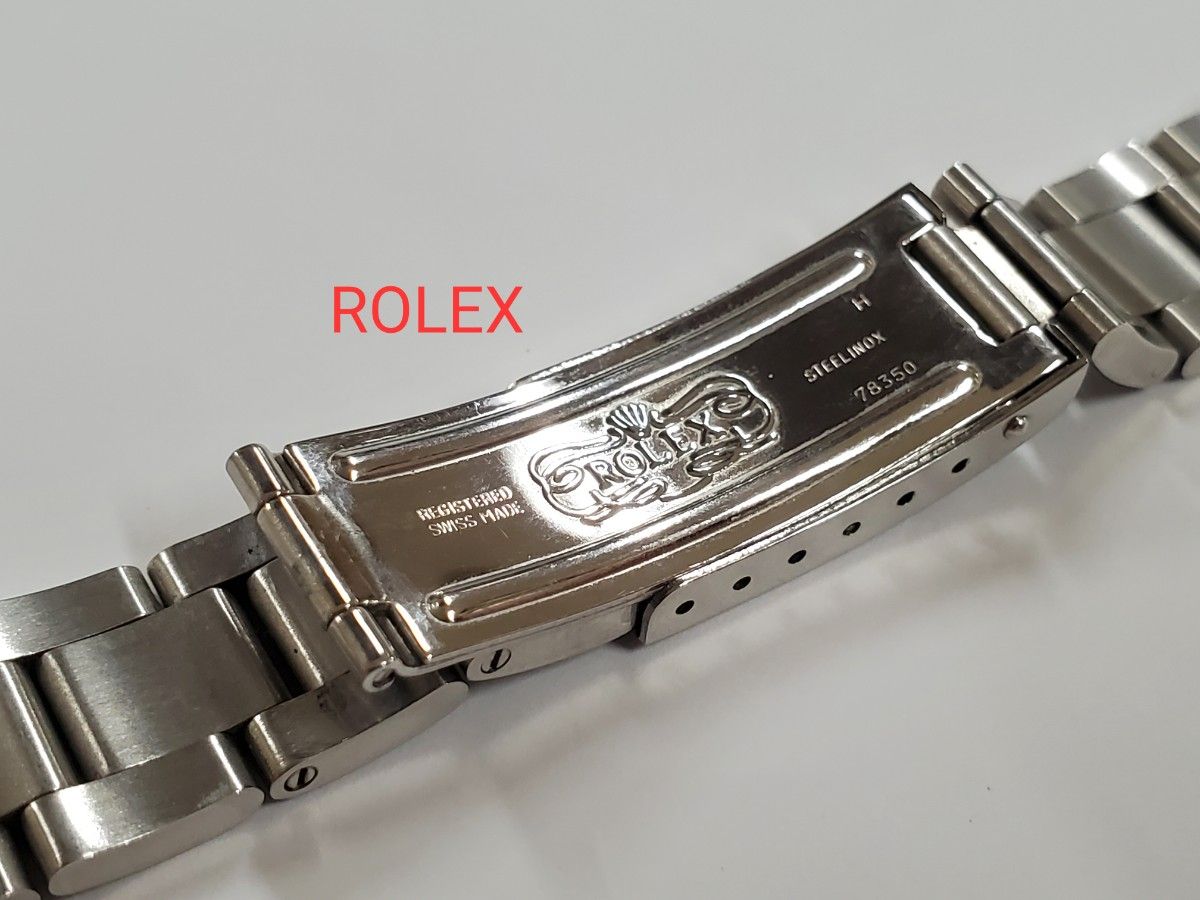 ROLEX 純正ベルト 美品 SS ハードブレス ロレックス ブレス クラスプ