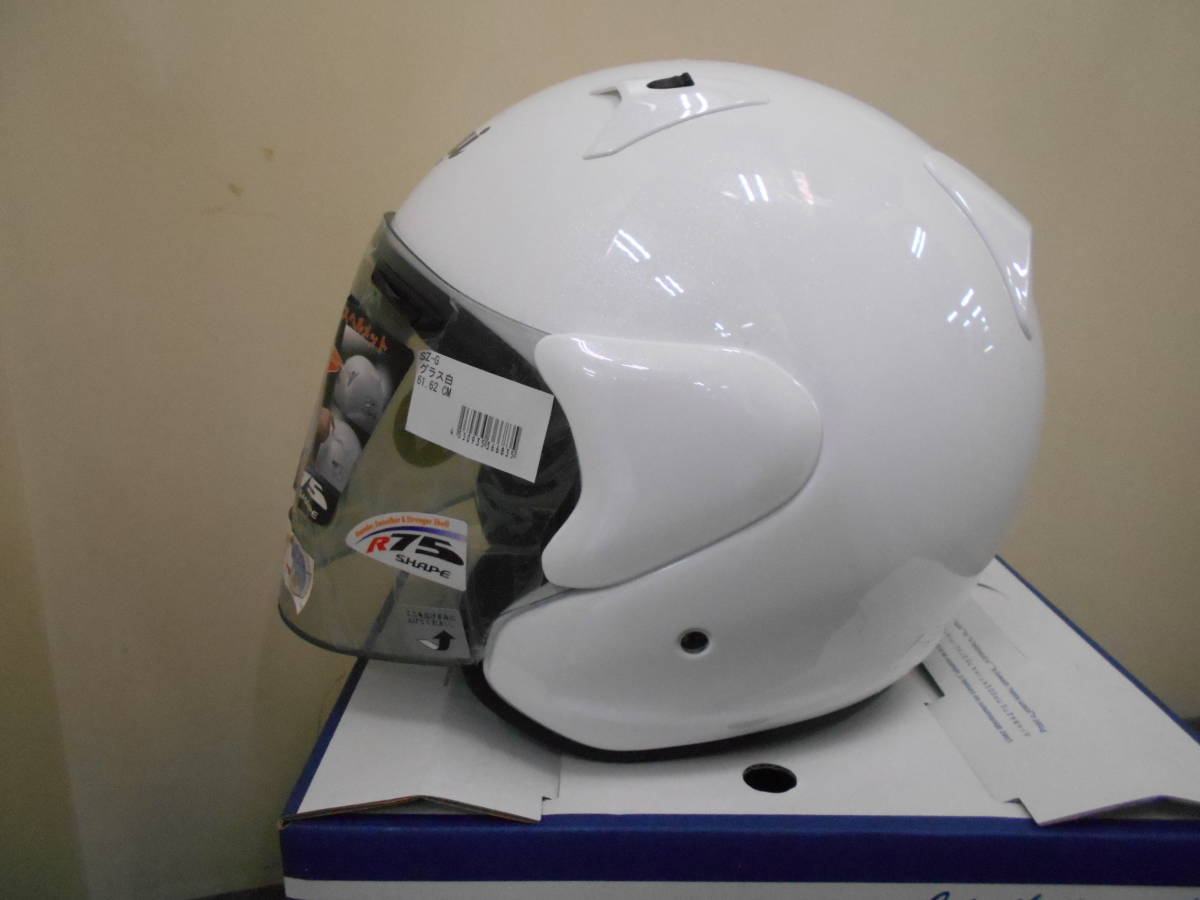 セキュリティ、セーフティ 新品/Arai SZ-G グラスホワイト 61-62cm