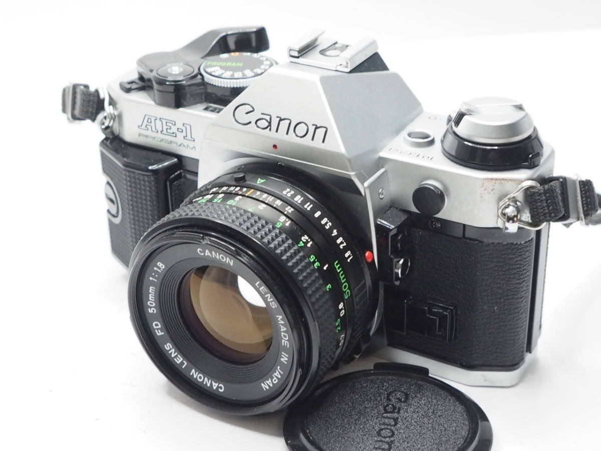 ★実用美品★ CANON キヤノン AE-1 PROGRAM ボディ + NEW FD 50mm F1.8 同梱 #i918
