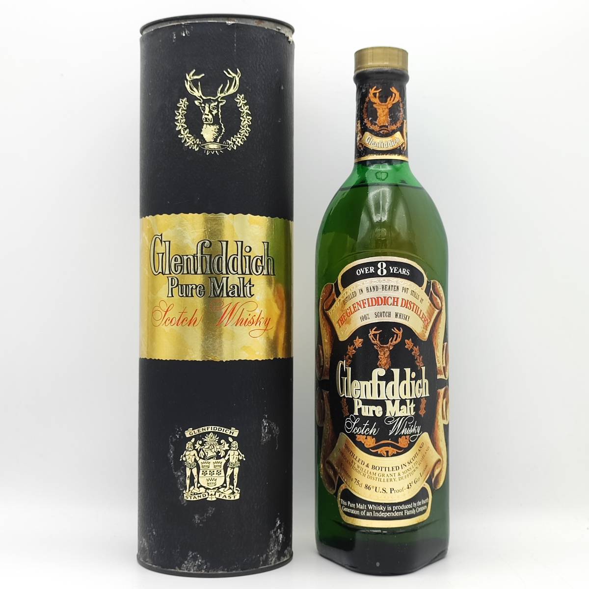【全国送料無料】Glenfiddich over 8years old Pure Malt Scotch Whisky　43度　750ml【グレンフィディック 8年】