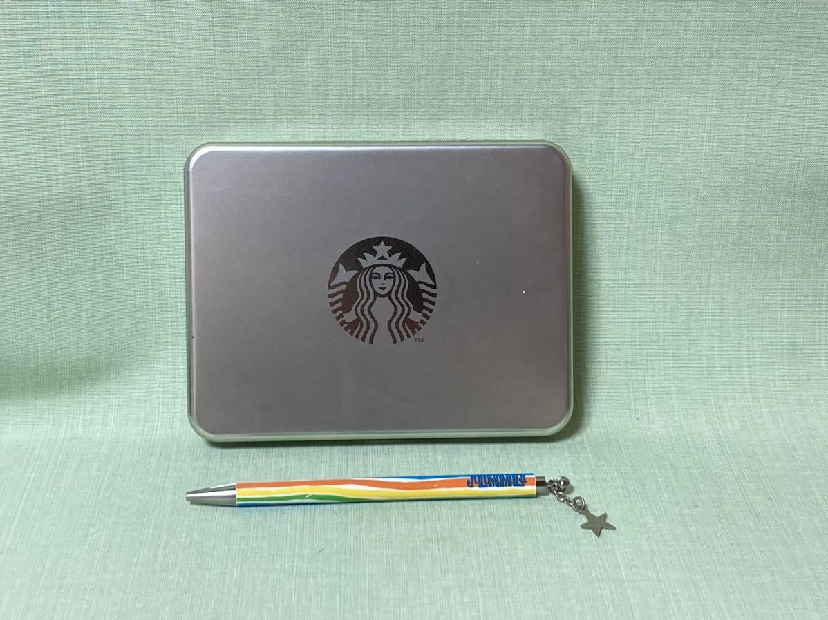 送料無料 スタバ　STARBUCKS COFFEE　スターバックスコーヒー　限定　薄型空缶 薄い缶　フィルター入れ　ブリキ缶_画像3