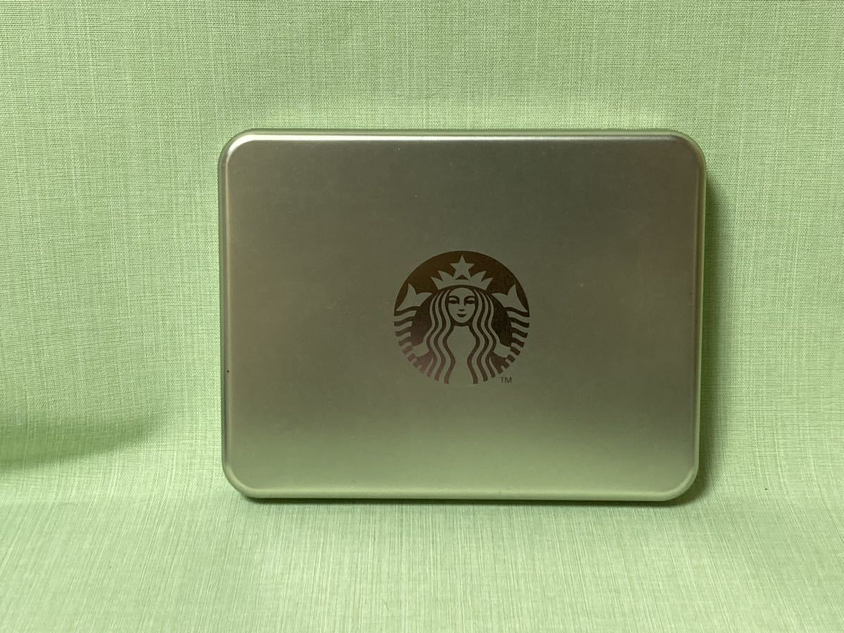 送料無料 スタバ　STARBUCKS COFFEE　スターバックスコーヒー　限定　薄型空缶 薄い缶　フィルター入れ　ブリキ缶_画像1