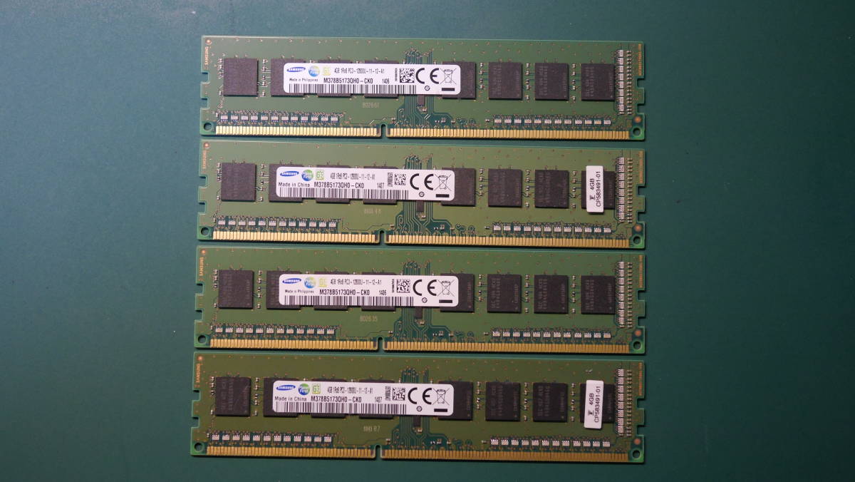 シルバーピーチ PC3 12800U 4GB メモリー デスクトップ用4枚 PCパーツ Super Talent デスクトップ用メモリ 8G×2 合計16GB DDR3