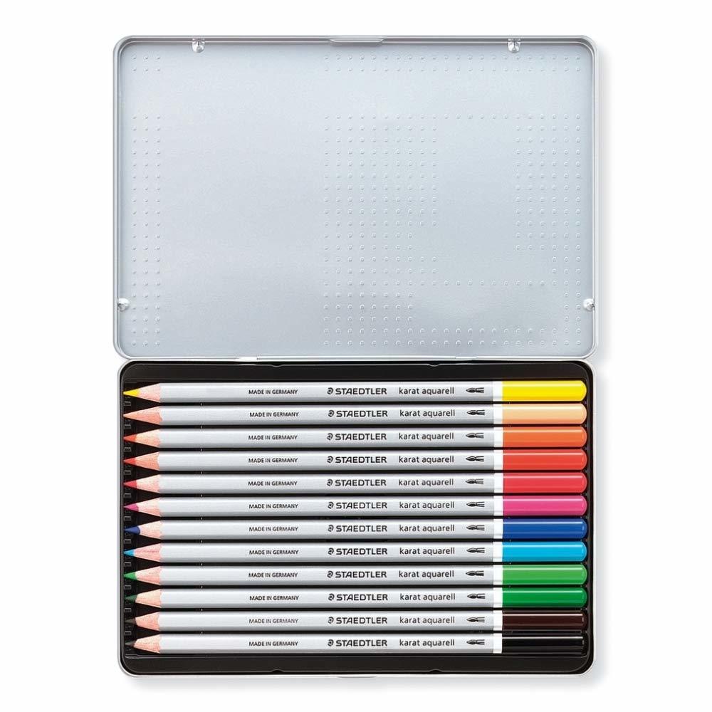 送料無料★ステッドラー 色鉛筆 12色 水彩色鉛筆 カラトアクェレル 125 M12_画像2
