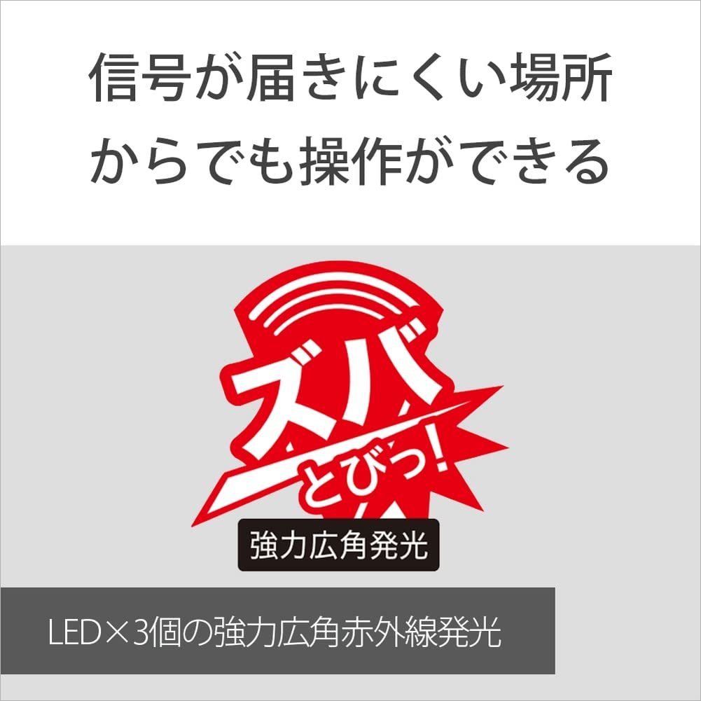 送料無料★ソニー 学習リモコン マクロ機能付 テレビ/レコーダーなど最大8台操作可能 レッド RM-PLZ530D RBJ_画像3