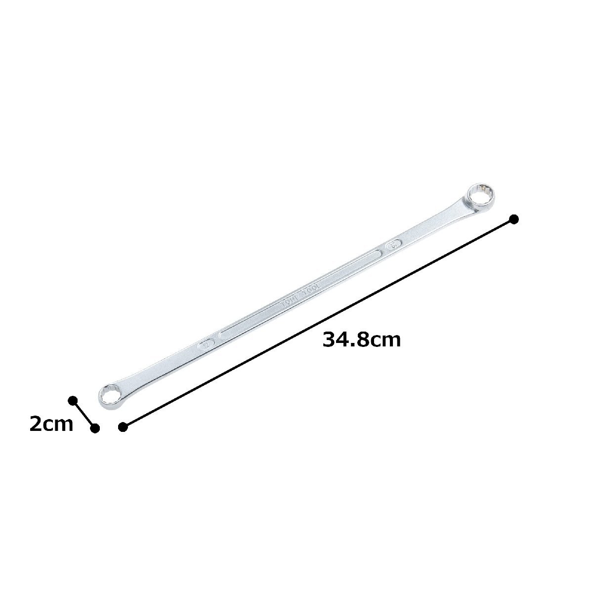 送料無料★トネ(TONE) 超ロングめがねレンチ(ストレート) M05-1315 二面幅13×15mm_画像5