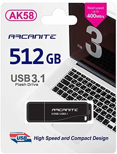 送料無料★ARCANITE USBメモリ 512GB USB3.1 最大読出速度400MB/s 最大書込速度200MB/s_画像7