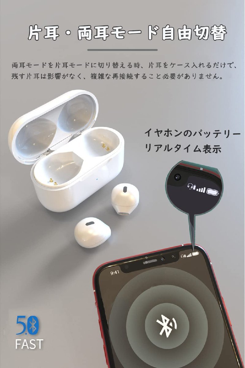  free shipping * Stealth wireless earphone left right sectional pattern automatic pairing Bluetooth 5.1 super light weight 3g (. color -X6)