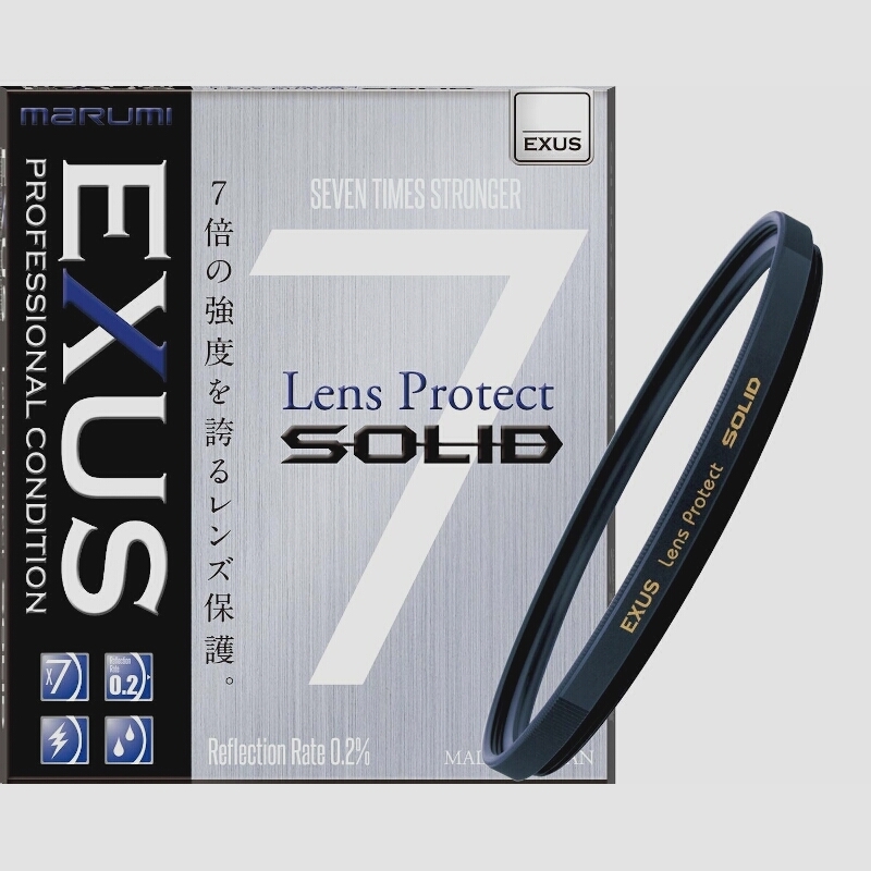 送料無料★MARUMI レンズフィルター EXUS レンズプロテクト SOLID 37mm レンズ保護用 強化ガラス
