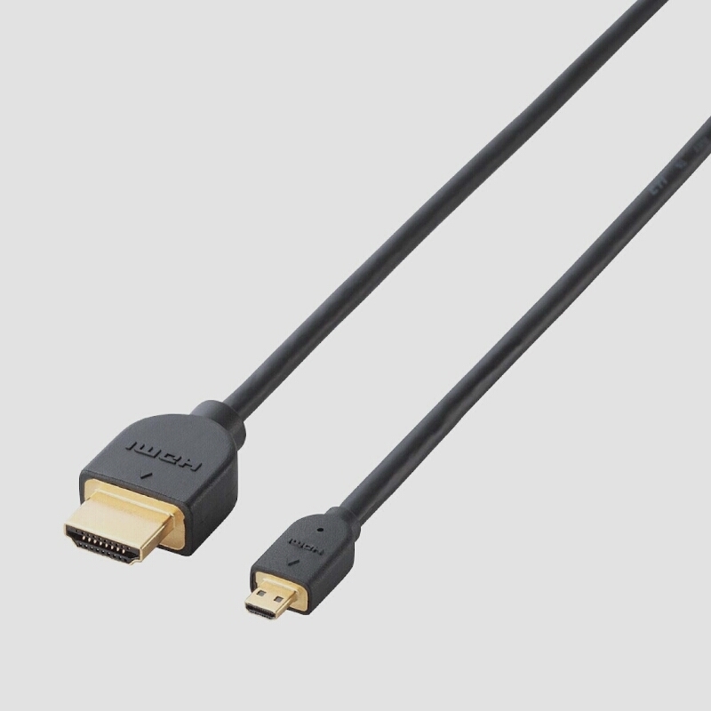  бесплатная доставка * Elecom micro HDMI кабель 1.5m 4K × 2K соответствует черный DH-HD14EU15BK