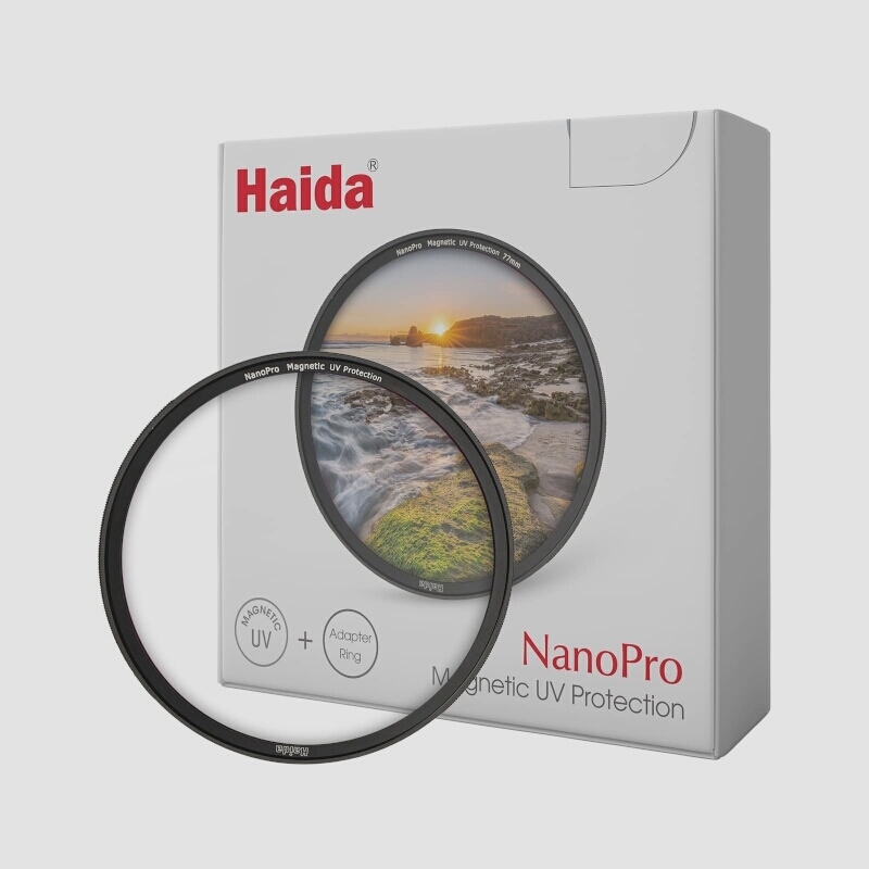 送料無料★Haida マグネット UVフィルター 67mm 磁気 保護フィルター レンズフィルター 超薄 アダプターリング付き