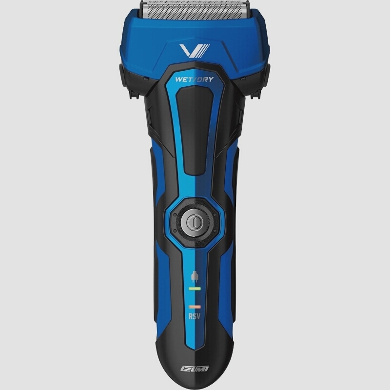 送料無料★イズミ 電気シェーバー グルーミングシリーズ 往復式 お風呂剃り可 ブルー IZF-V759ーA-EA (4枚刃)