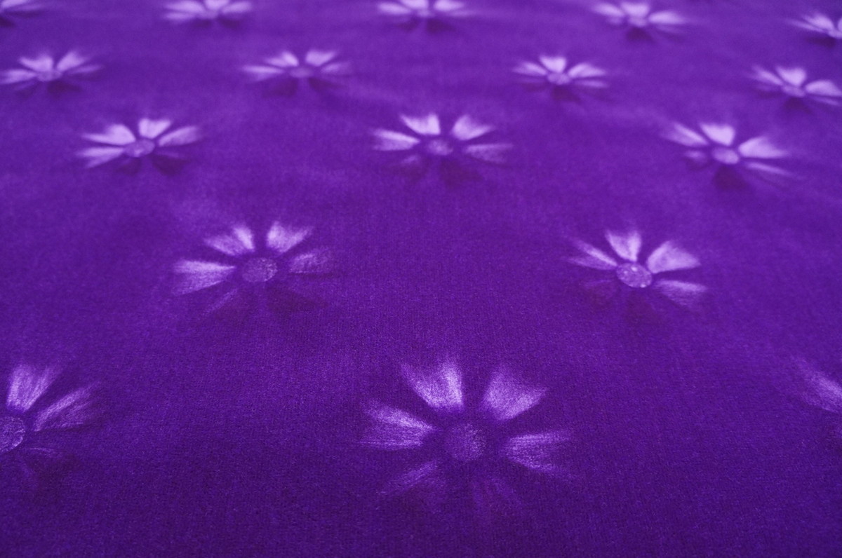  moquette flower Cosmos cloth purple 1m~