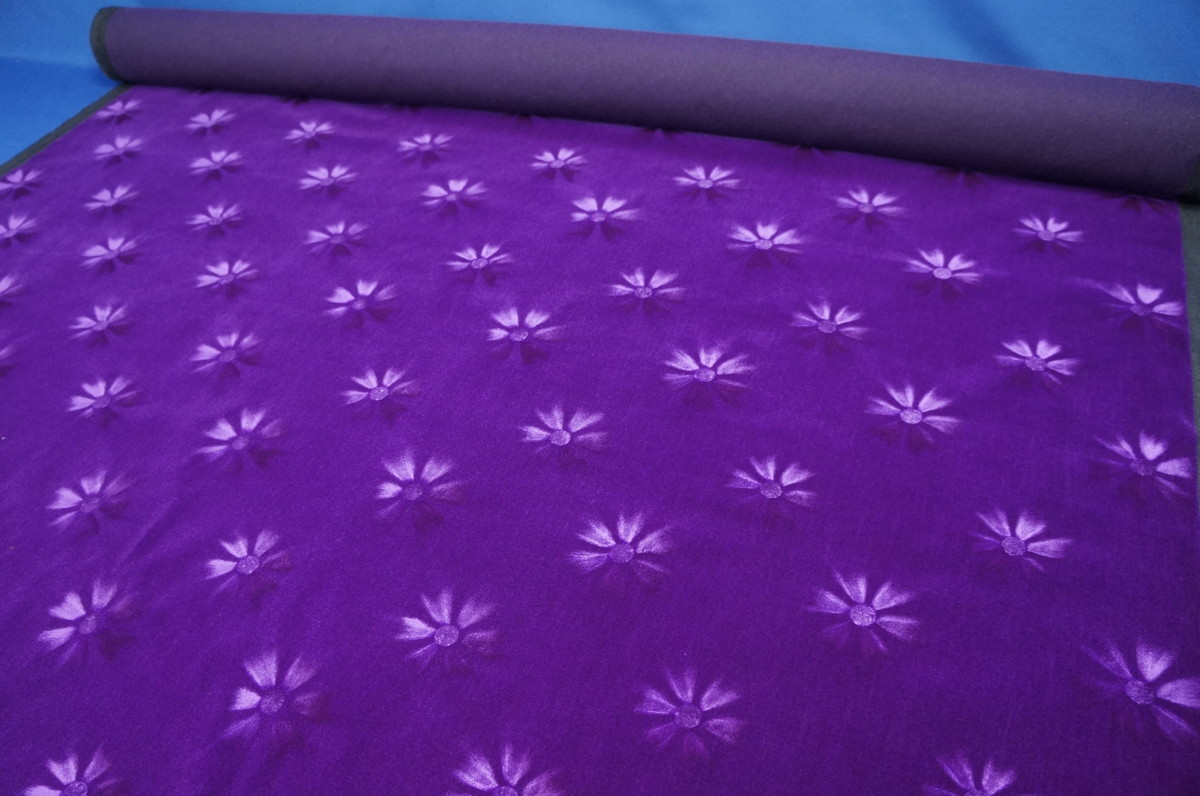  moquette flower Cosmos cloth purple 1m~