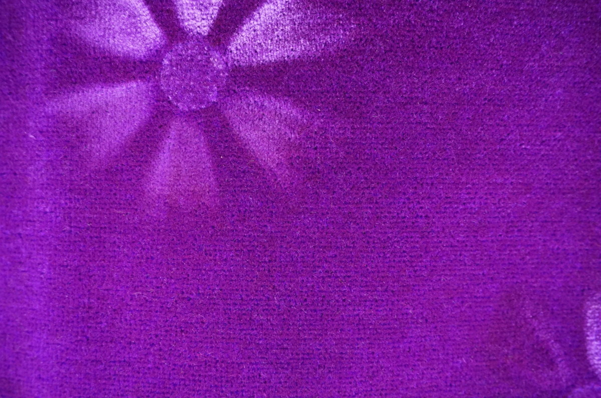  плюш "мокет" цветок Cosmos временный . занавески комплект ширина 2400mm× длина 800mm лиловый / черный подкладка имеется 
