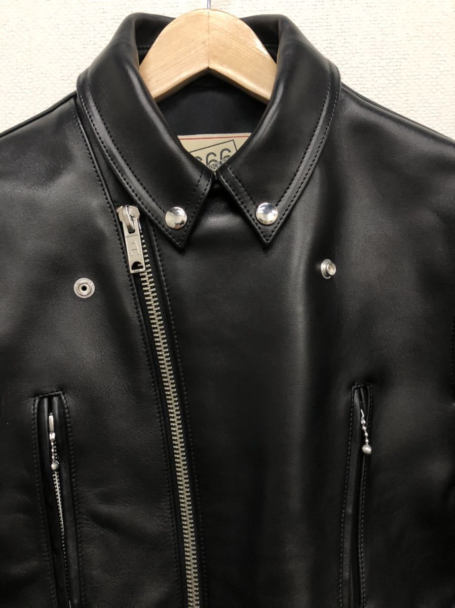 666 Leather Wear】666レザーウェア☆ダブルライダースジャケット