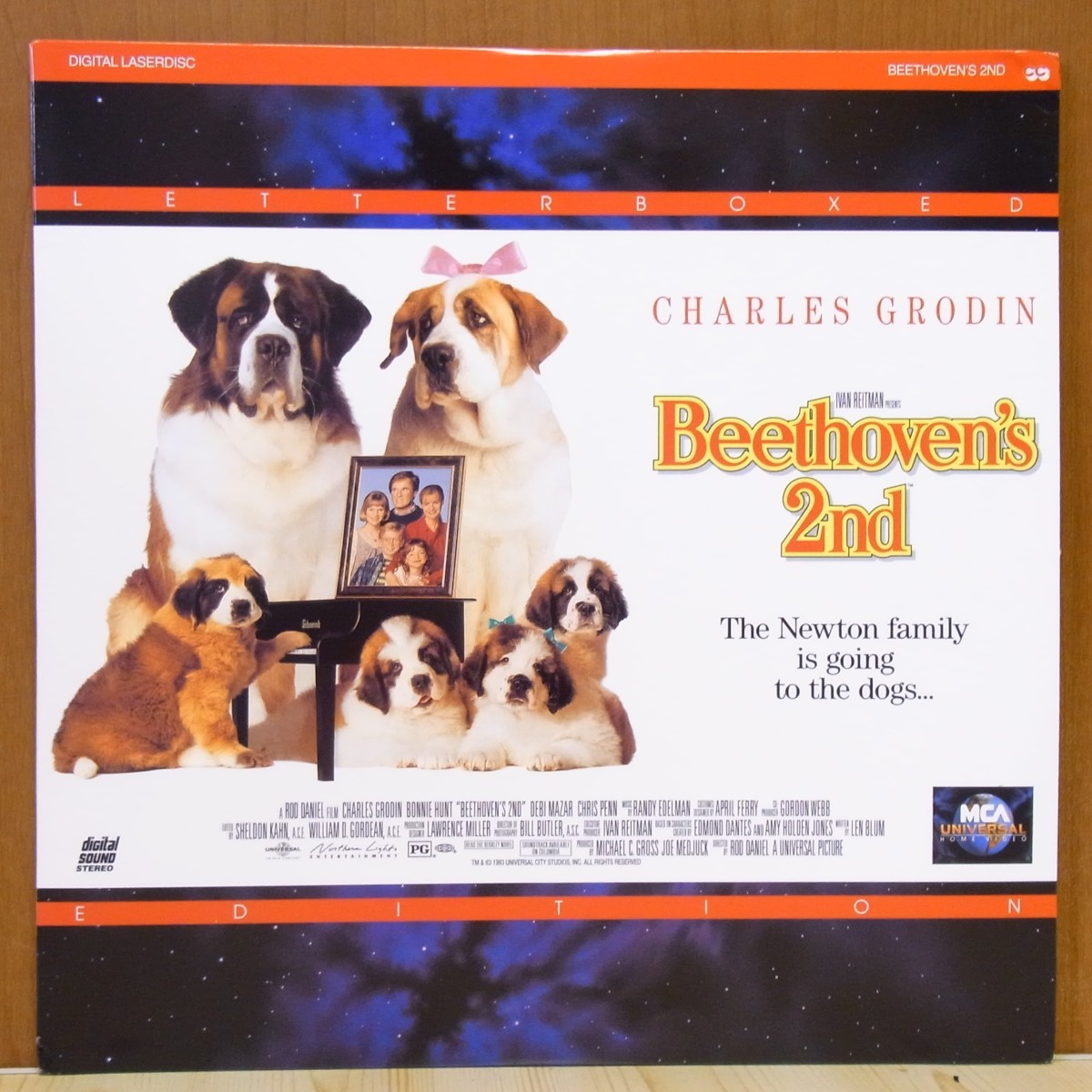  foreign record LD BEETHOVEN\'S 2nd movie English version laser disk control N2347