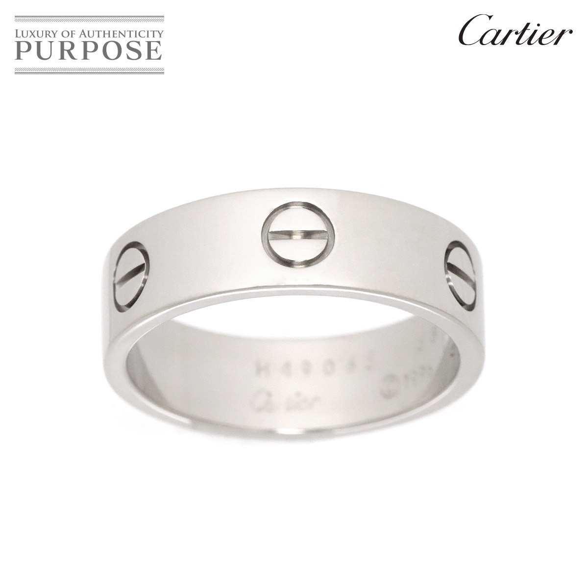 カルティエ Cartier ラブ #58 リング K18 WG ホワイトゴールド 750 指輪 Love Ring 90181895