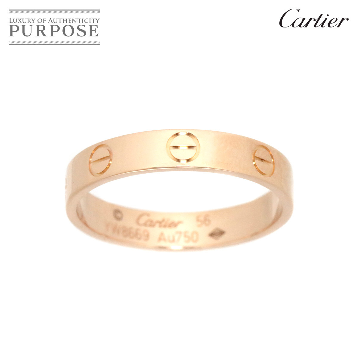 ヤフオク! - カルティエ Cartier ミニラブ #56 リング K18 PG ヤフオク! - カルティエ Cartier ミニラブ #56 リング K18 PG