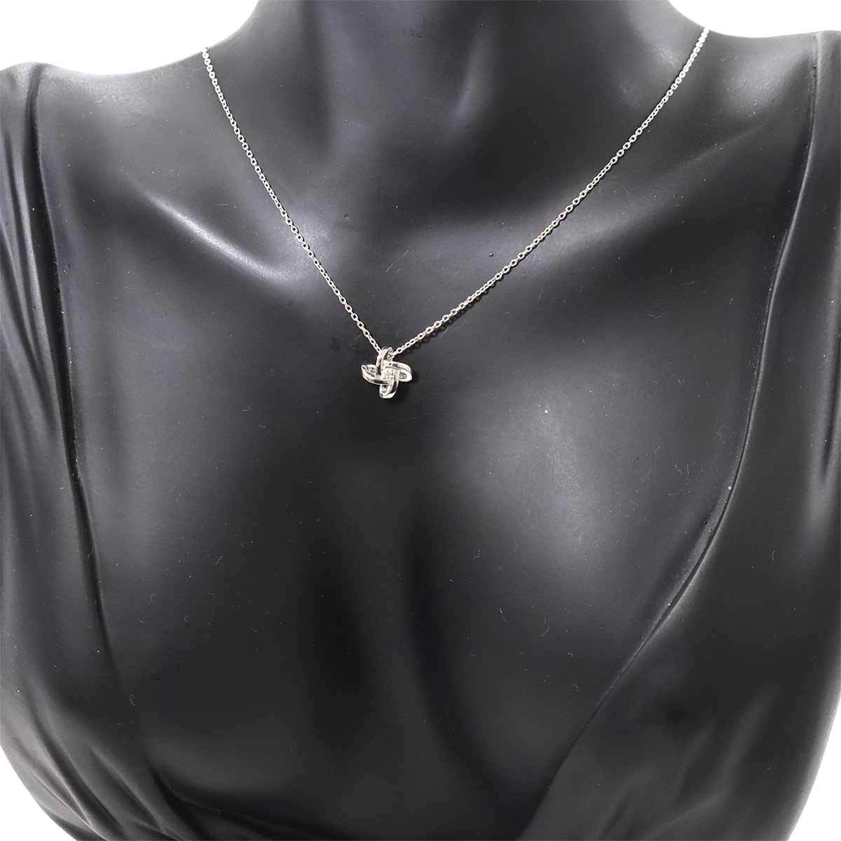 ニワカ NIWAKA KANO 叶 ダイヤ 0.02ct ネックレス 45cm K18 WG