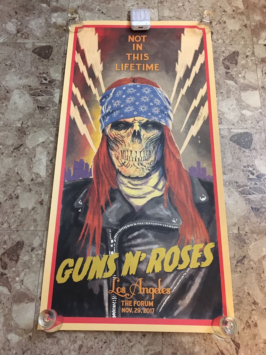 限定リトグラフ GUNS N' ROSES / November 29, 2017 Los Angeles