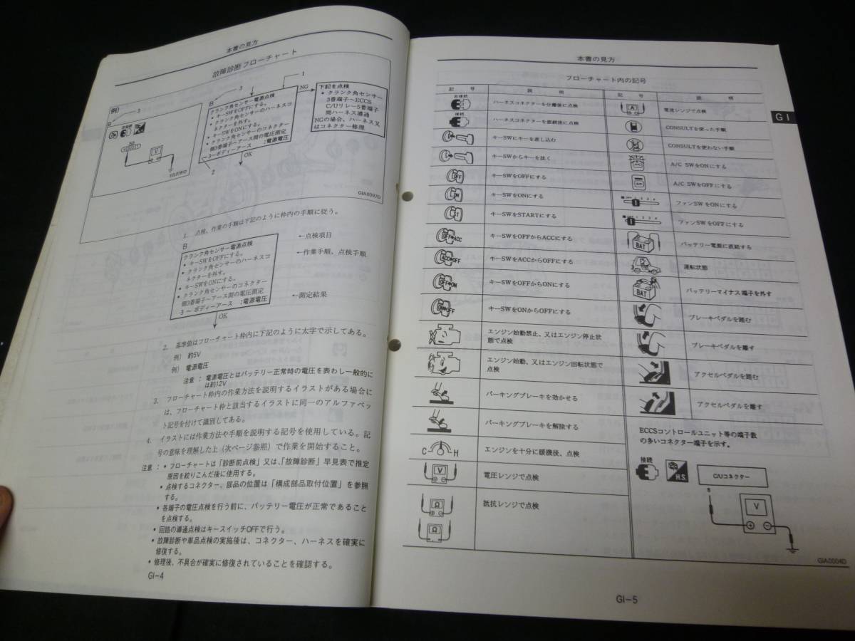 日産 ラルゴ W30型 整備要領書 サービスマニュアル 本編 1993年 【当時もの】_画像3