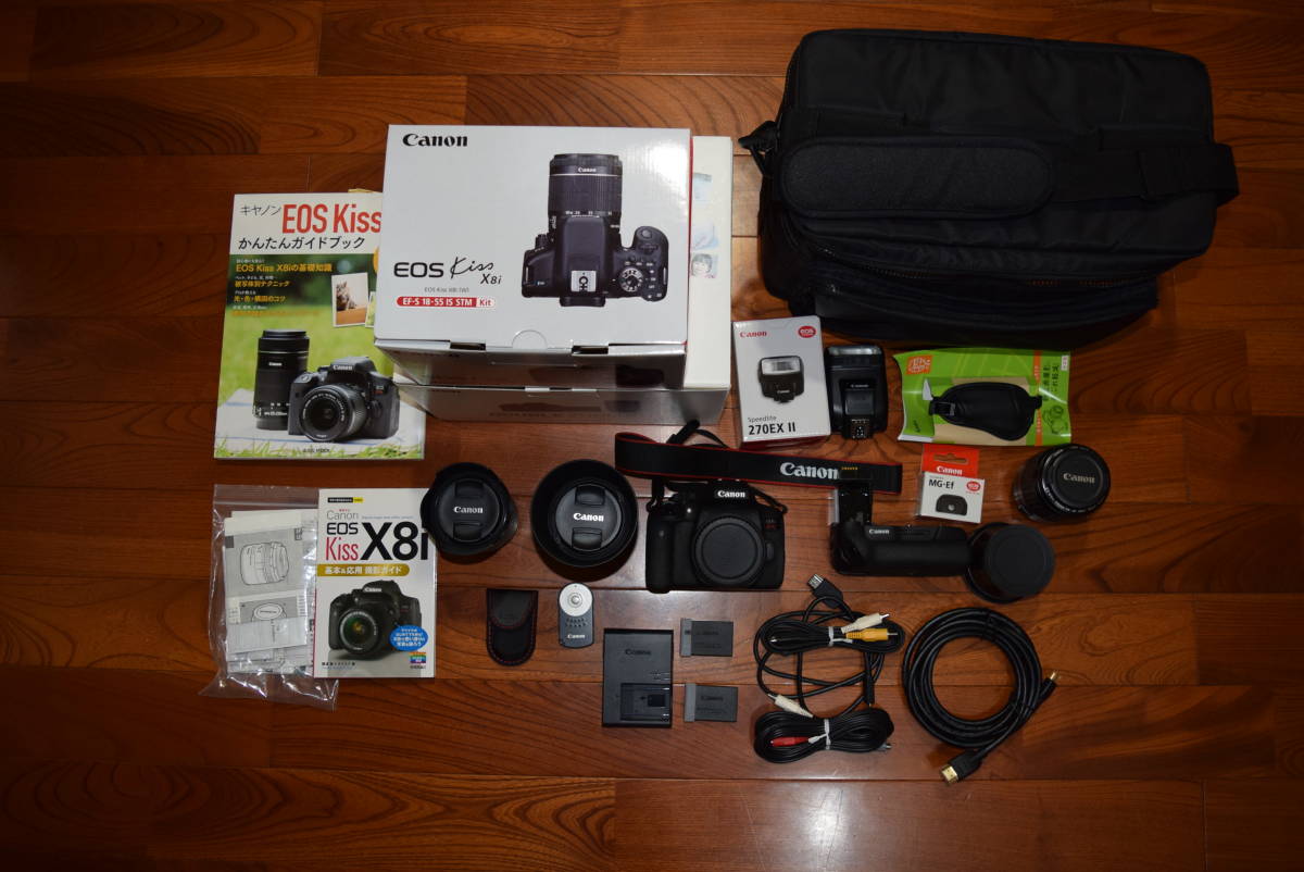 Yahoo!オークション - □□Canon キヤノン EOS Kiss X8i ダブル...