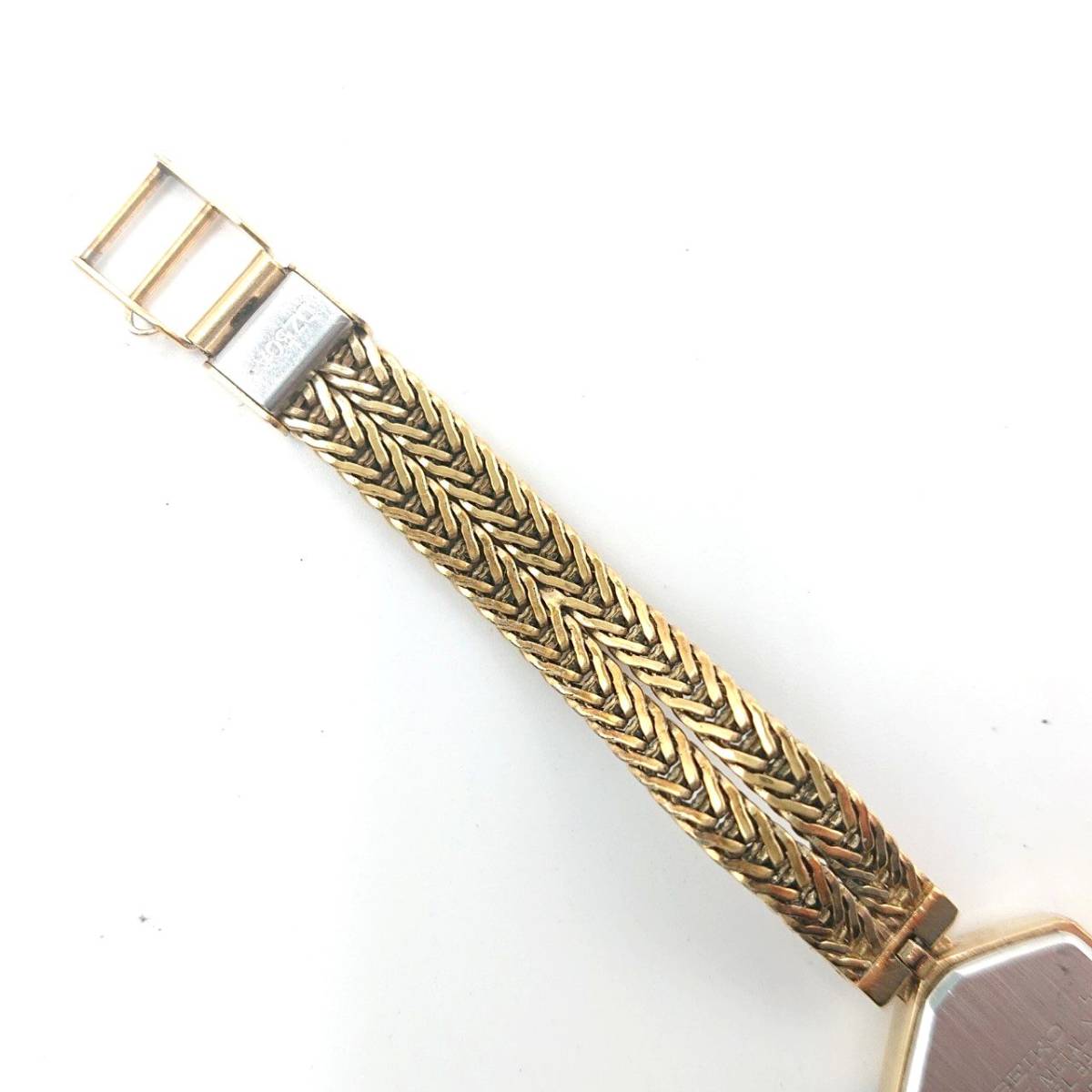 電池切れ】SEIKO セイコー クォーツ腕時計 ゴールド文字盤 六 電池切れ】SEIKO セイコー クォーツ腕時計 ゴールド文字盤 六