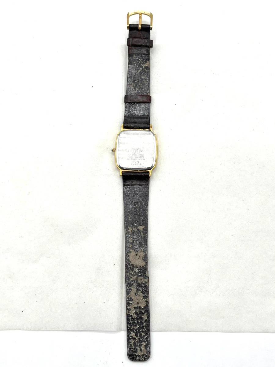 【電池切れ】SEIKO セイコー 5E31-5A80 DOLCE ドルチェ クォーツ腕時計 ゴールド文字盤の画像6