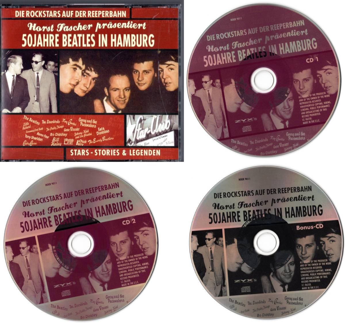 3CD【50 JAHRE BEATLES IN HAMBURG（EU 2010年製）】Beatles ビートルズ_画像1