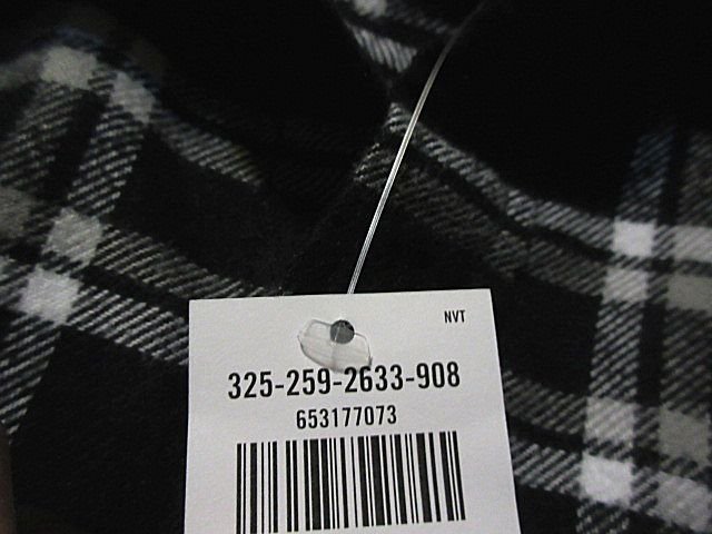  genuine article regular * Hollister * flannel shirt #S# black # new goods #2633-908 tartan check # cotton 100%