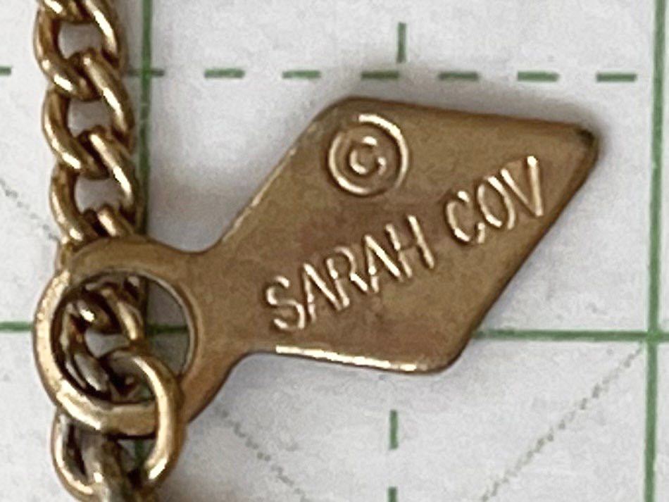 K ★レア★ 海外製　刻印あり　サラコベントリー　SARAHCOV ネックレス　520 汚れあり　送料185円〜　アンティーク　ビンテージ_画像5