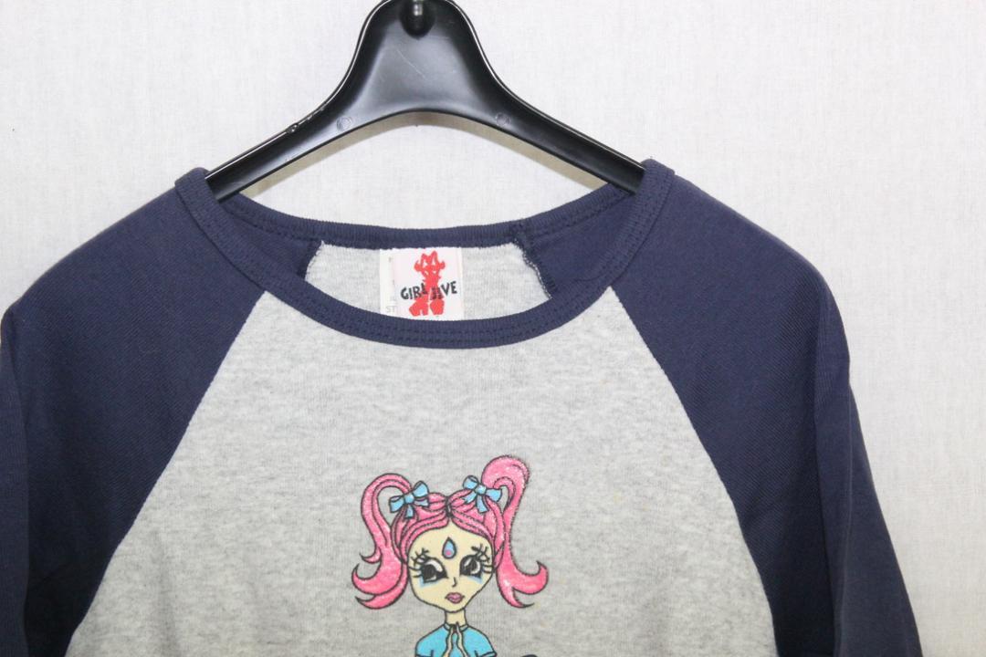 こども服 Tシャツ ロンTシャツ ANXIETY GIRL JIVE GRAY 送料無料　新品ヴィンテージ MADE IN U.S.A._画像5