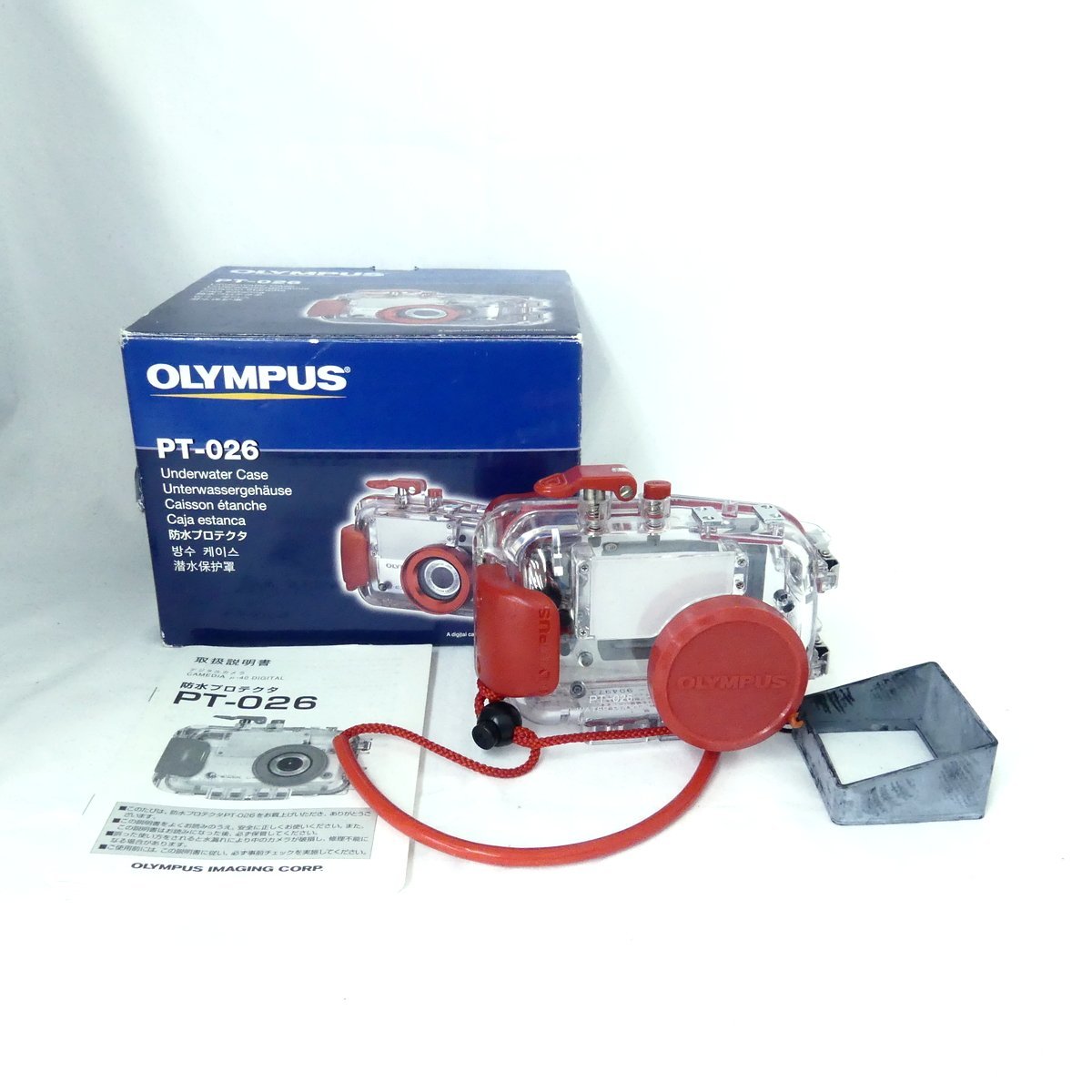 OLYMPUS オリンパス PT-026 防水プロテクタ 防水ケース μ-40用 カメラ周辺機器 USED /2303C_画像1