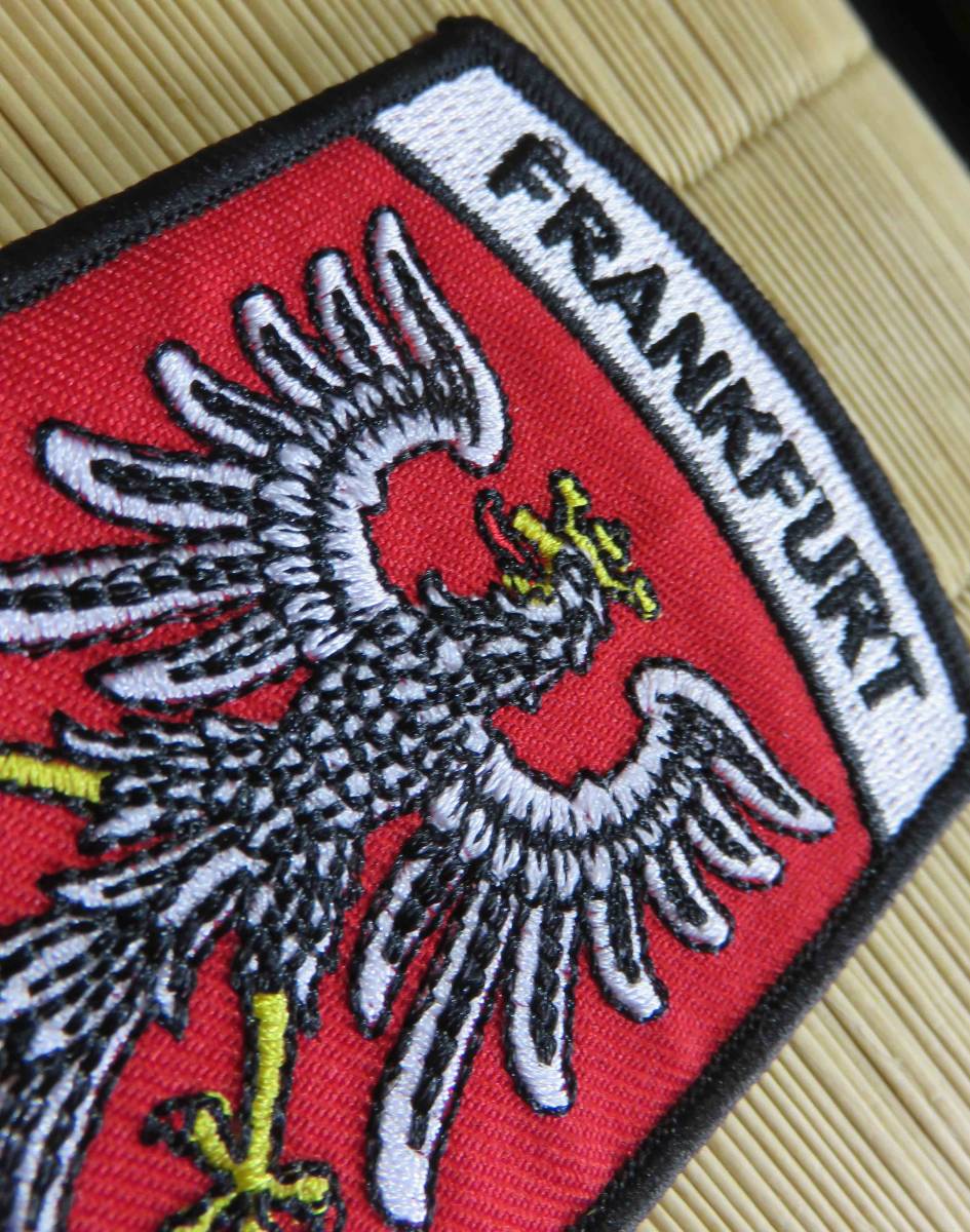 赤白 FK州旗柄 新品 フランクフルト Frankfurt ドイツ 白鳥 赤白 FK州旗柄 新品 フランクフルト Frankfurt ドイツ 白鳥