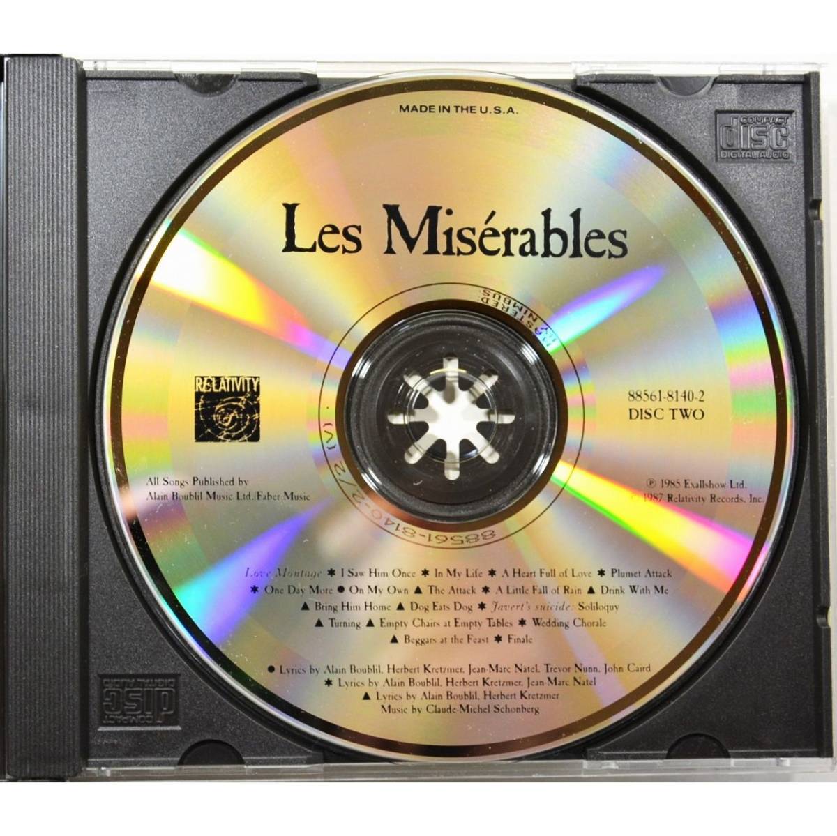 【2CD】レ・ミゼラブル オリジナル・ロンドン・キャスト盤 ◇ Les Miserables Original London Cast Recording ◇ _画像5