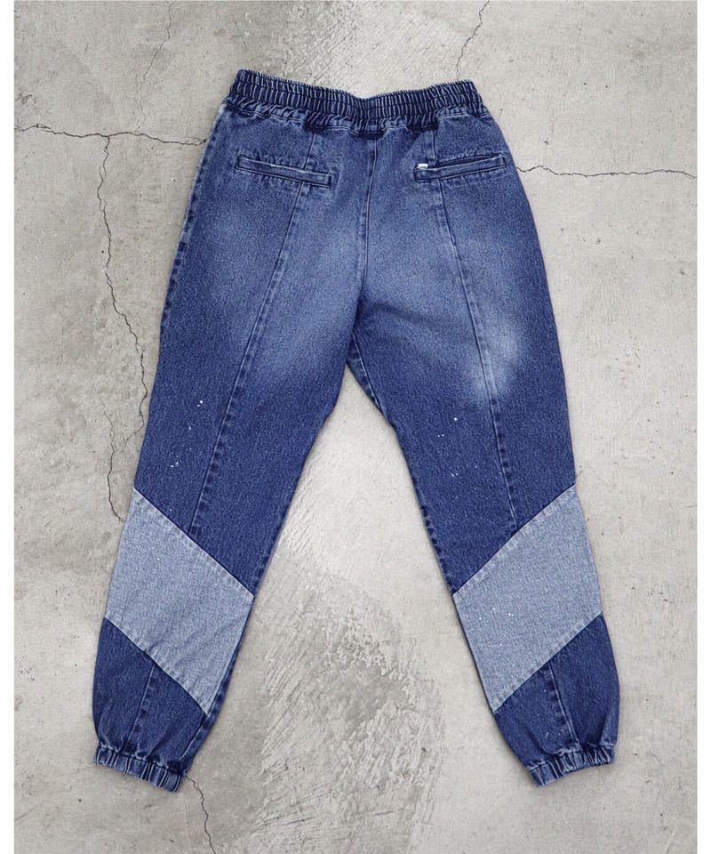 SAPEur デニム トラックパンツ S インディゴ サプール Sサイズ ブルー